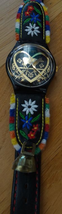 Swatch die Glocke GB285 schwarz bunt Kuh (Gebraucht) in Winterthur für ...