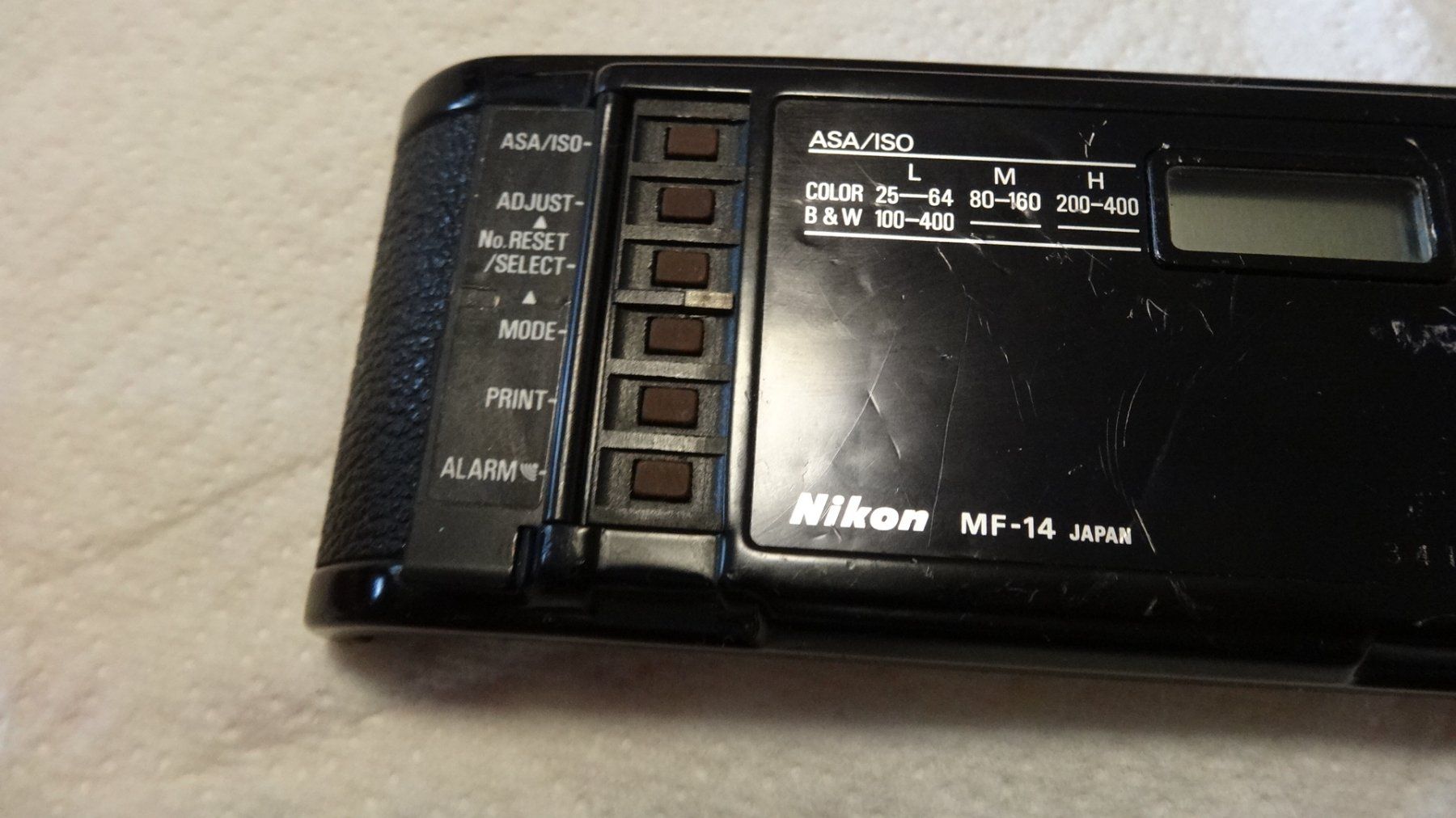 Nikon Fotocamera: NIKON MF-14 KAMERA BACK DATA TURE. – Usato da zürich venduto da ahmad01 1