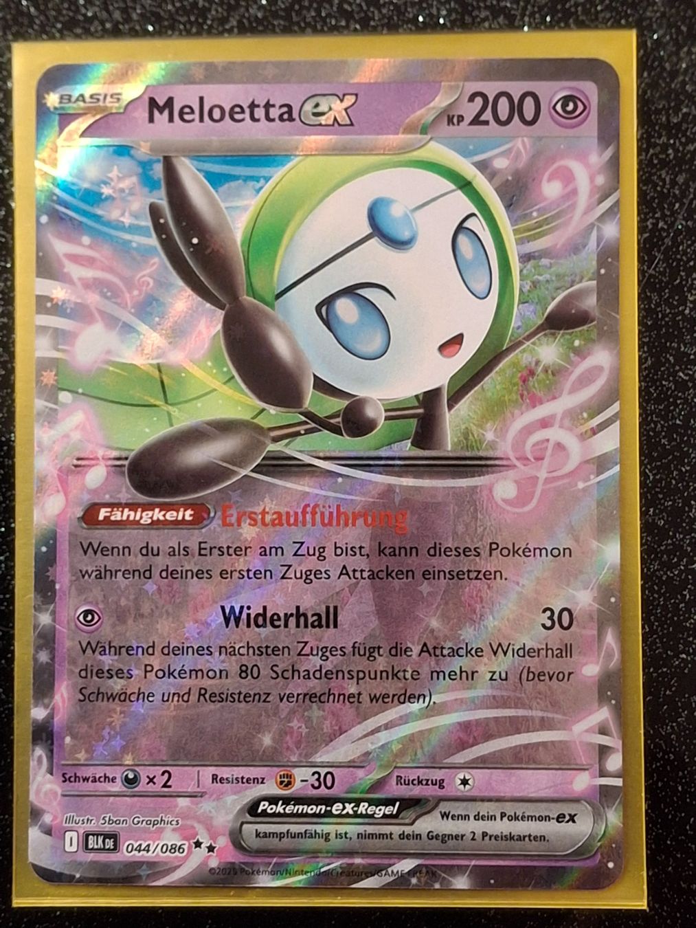 Pokémon Carte collezionabili: Schwarze Blitze / Meloetta ex 044/086 DE – Nuovo (secondo la descrizione) da Zug venduto da Vorphalak