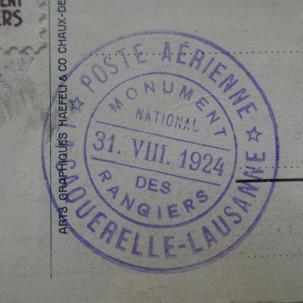 Alle Briefmarken: 1924  interessanter CH - FLUGPOST - Beleg – Gebraucht aus Egliswil von Trens01 3