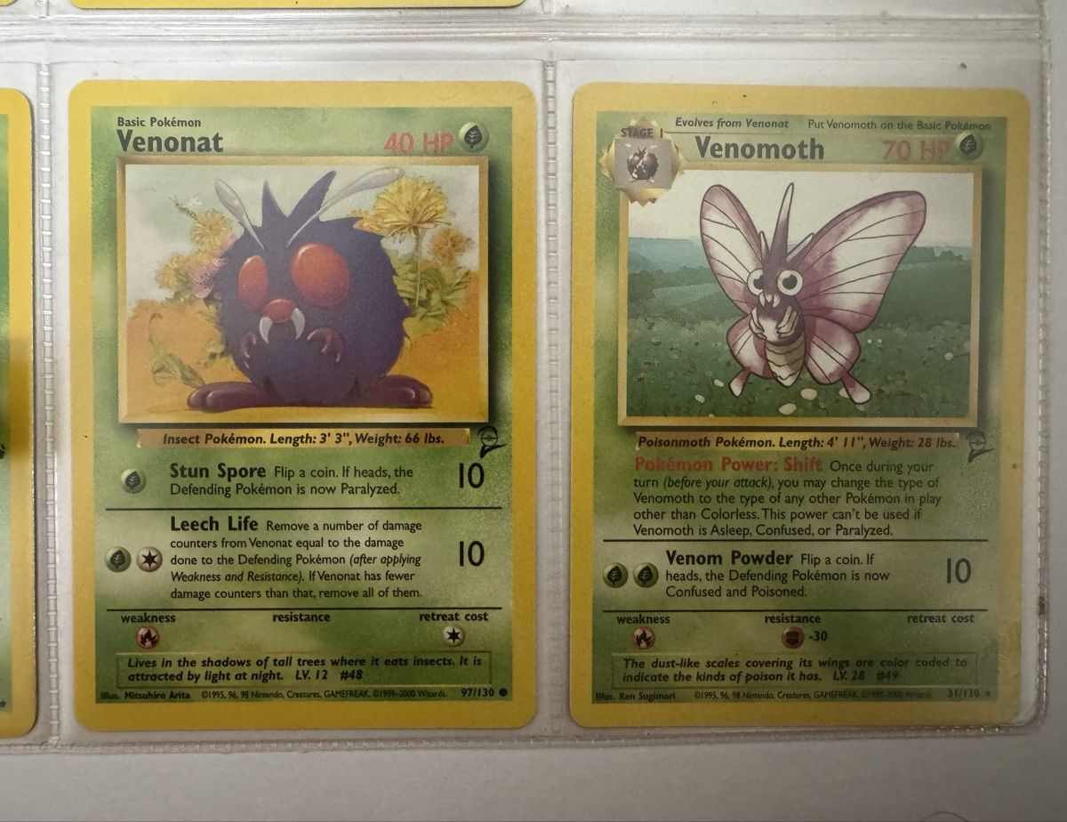 Pokémon Cartes à collectionner: Pokémon Venonat & Venomoth Base Set 2 – Neuf (Voir description) à Aarau Rohr par mic_d6nr