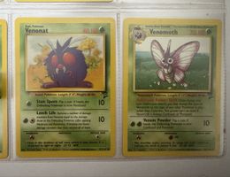 Pokémon Venonat & Venomoth Base Set 2