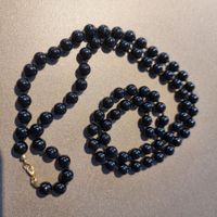 Elegante Onyx Kette mit Goldverschluss - Zeitloser Schmuck!