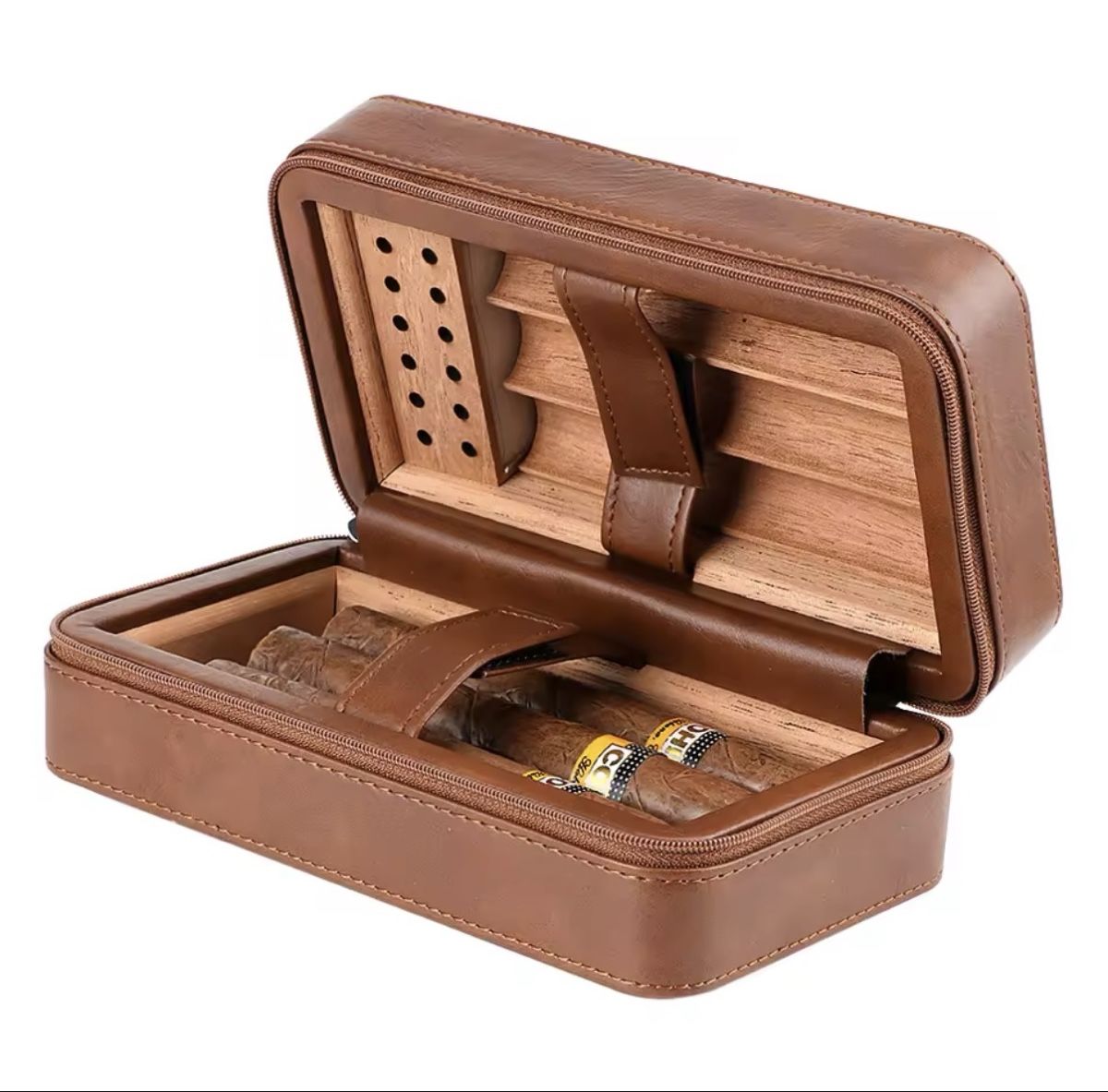Autres tabacs: Edle Zigarrenetui Braun – Neuf avec emballage d'origine à Flawil par swisstrendshop