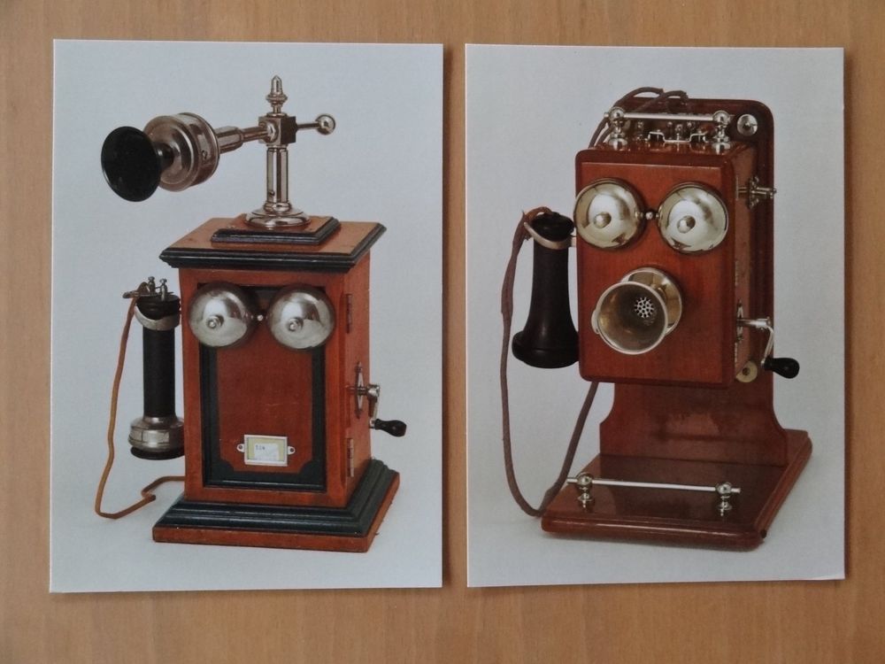 Vieux téléphone vintage Dessin animé classique téléphone rotatif