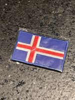 Island Flaggen Patch mit Klett (neu verpackt)