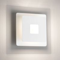LED Wandleuchte, Quadrat, 18 cm x 18 cm