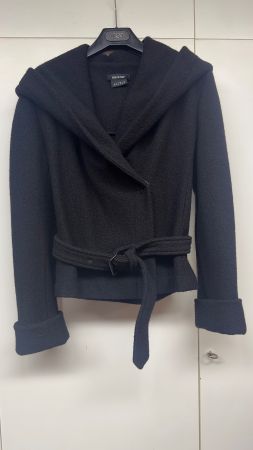Isabel de Pedro Wolljacke mit Kapuze, Schwarz, Gr. 36