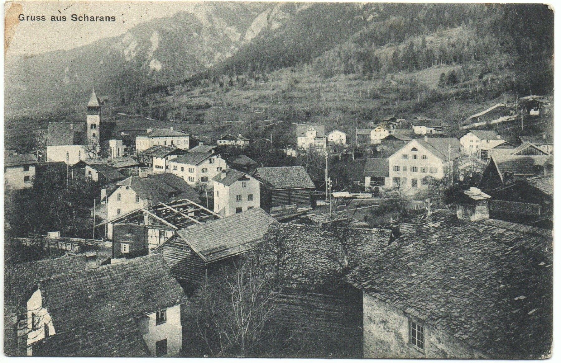 Cartoline postali: Gruss aus SCHARANS bei Thusis – Usato da Jona venduto da philajona