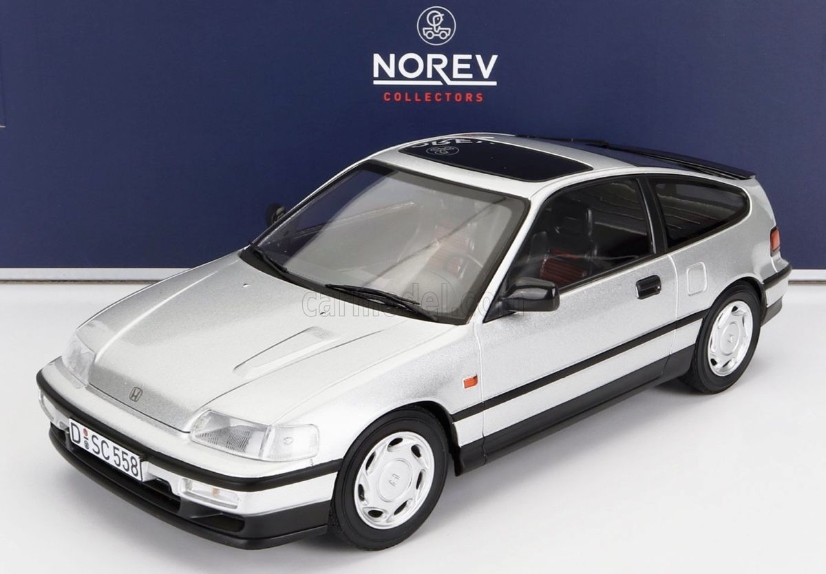Honda Modellini d'auto: HONDA CRX 1990 MASSSTAB 1:18 SILBER – Nuovo e nell'imballaggio originale da Erlenbach im Simmental venduto da Model_box 1