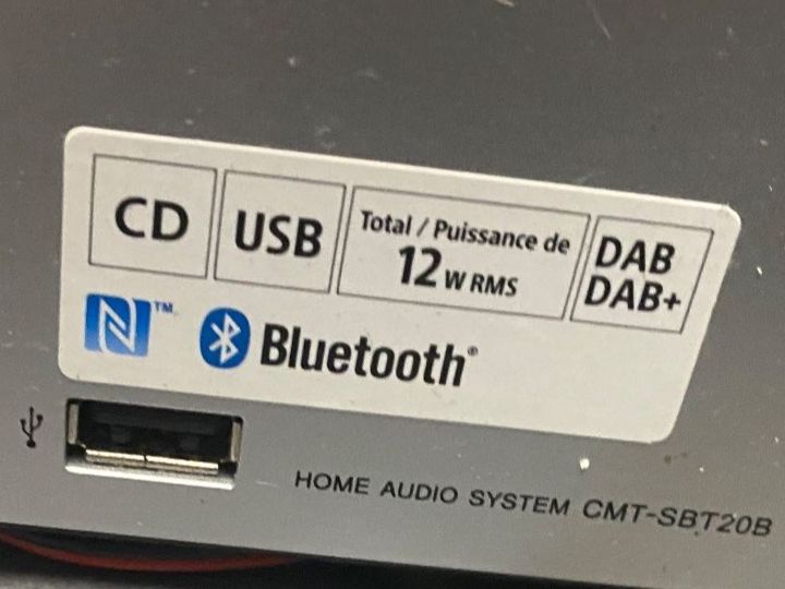 Sony Audio- & Mediensysteme: Sony CMT-SBT20B DAB+, FM Bluetooth, CD Player – Gebraucht aus Ehrendingen von jauslin-trading 1