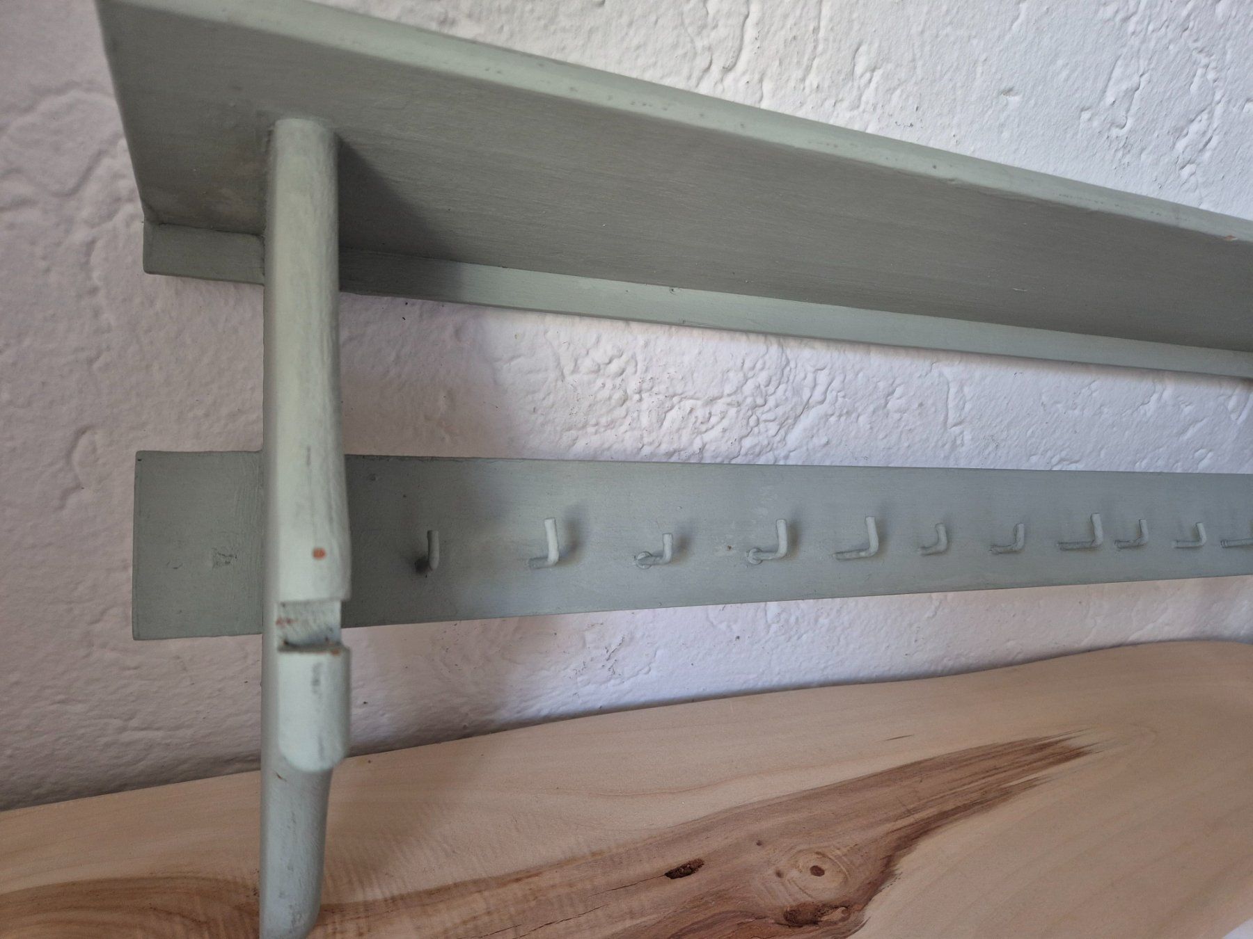 Scaffali: Wandregal mit Haken, Shabby Chic Stil – Nuovo (secondo la descrizione) da Bern venduto da aronari 2