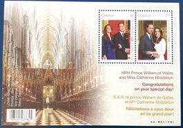 2011 Kanada  Hochzeit von  Prinz William und Kate Block **