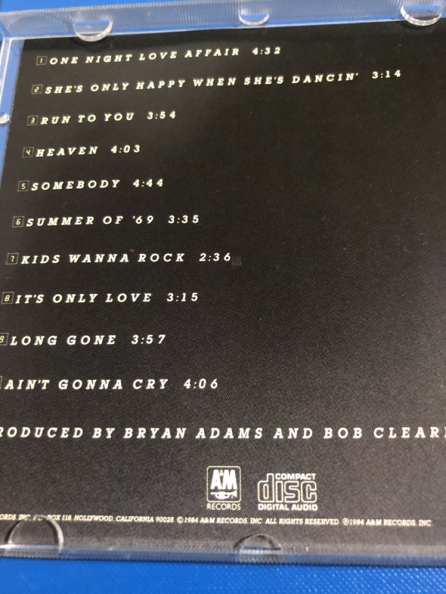 CD: Bryan Adams - Reckless CD – Usato da Flaach venduto da rubo7 1
