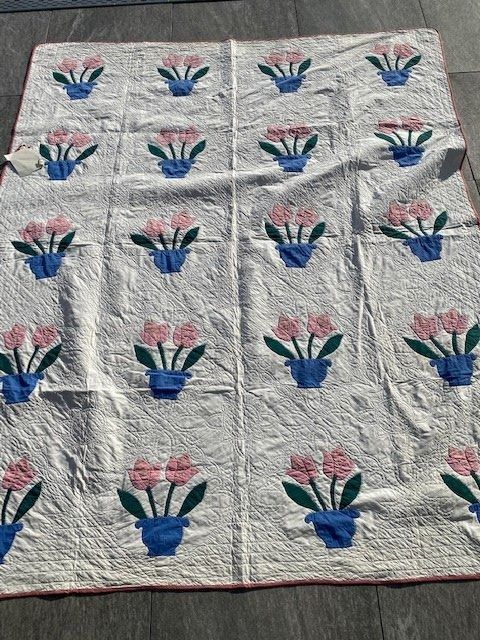 Decken: Antique Quilt aus den USA – Gebraucht aus Rudolfstetten von Bungur