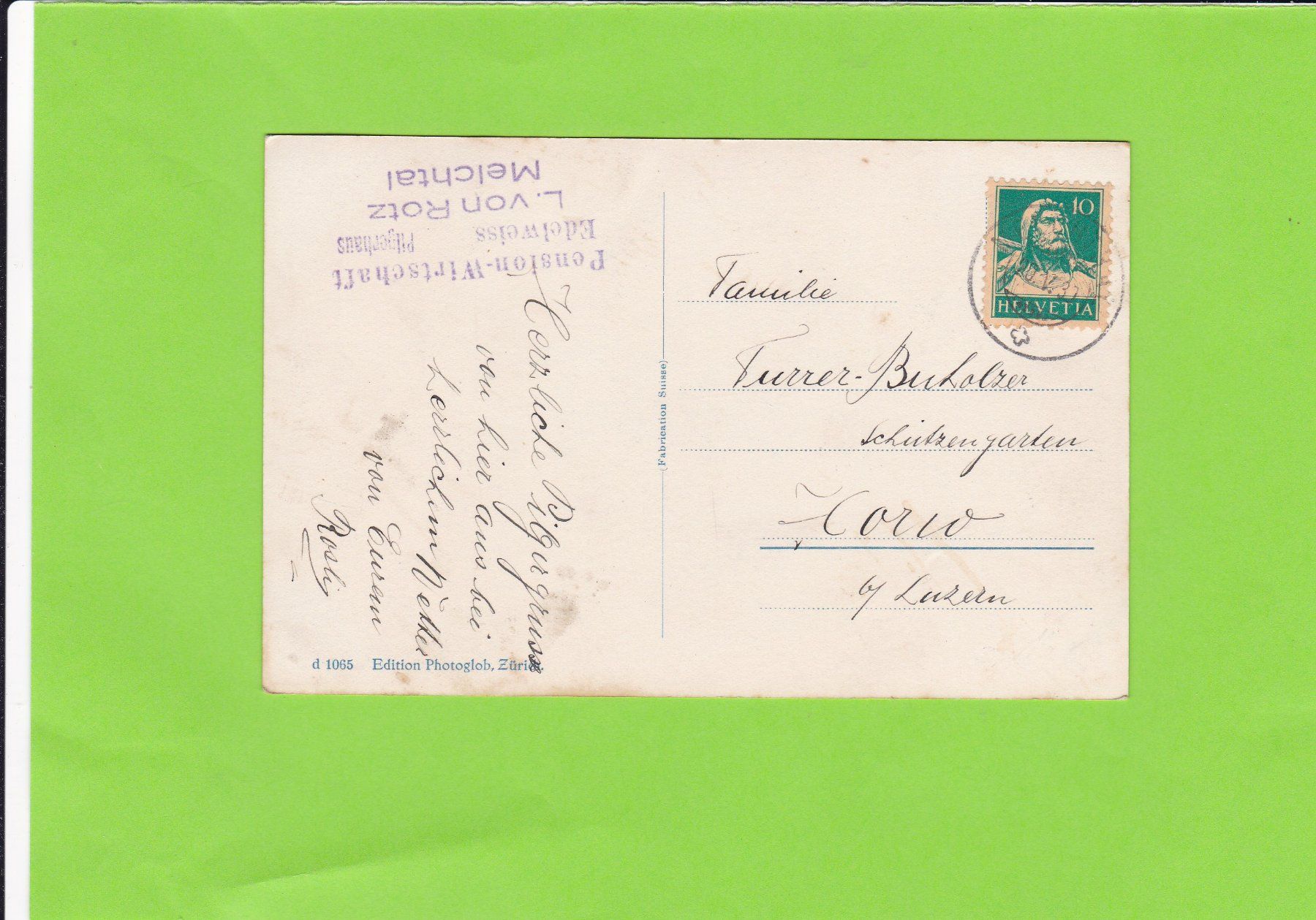 Cartoline postali: Melchtal – Usato da St. Peterzell venduto da neckertal 1