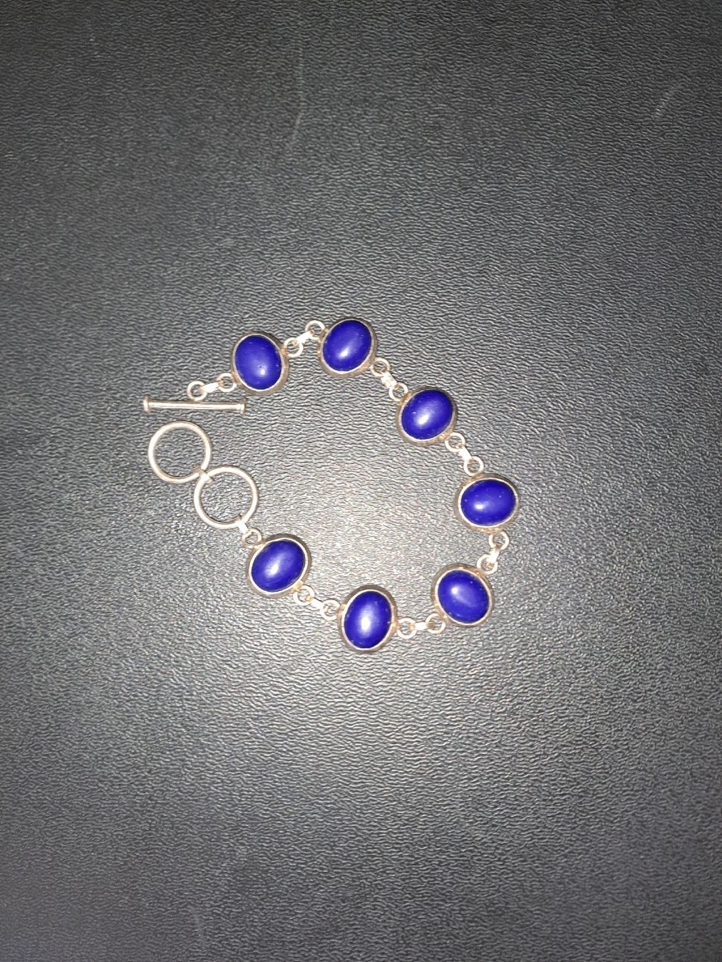 Armbänder & -reifen: Lapislazuli Silberarmband, 925 – Neu (gemäss Beschreibung) aus Belp von bea_2752