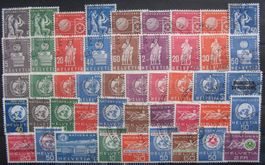 Ämtermarken kleine Sammlung gestempelt / ESST