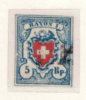 1851 Rayon I, Nr.17II, Stein B2 LO, Typ 26 mit Attest