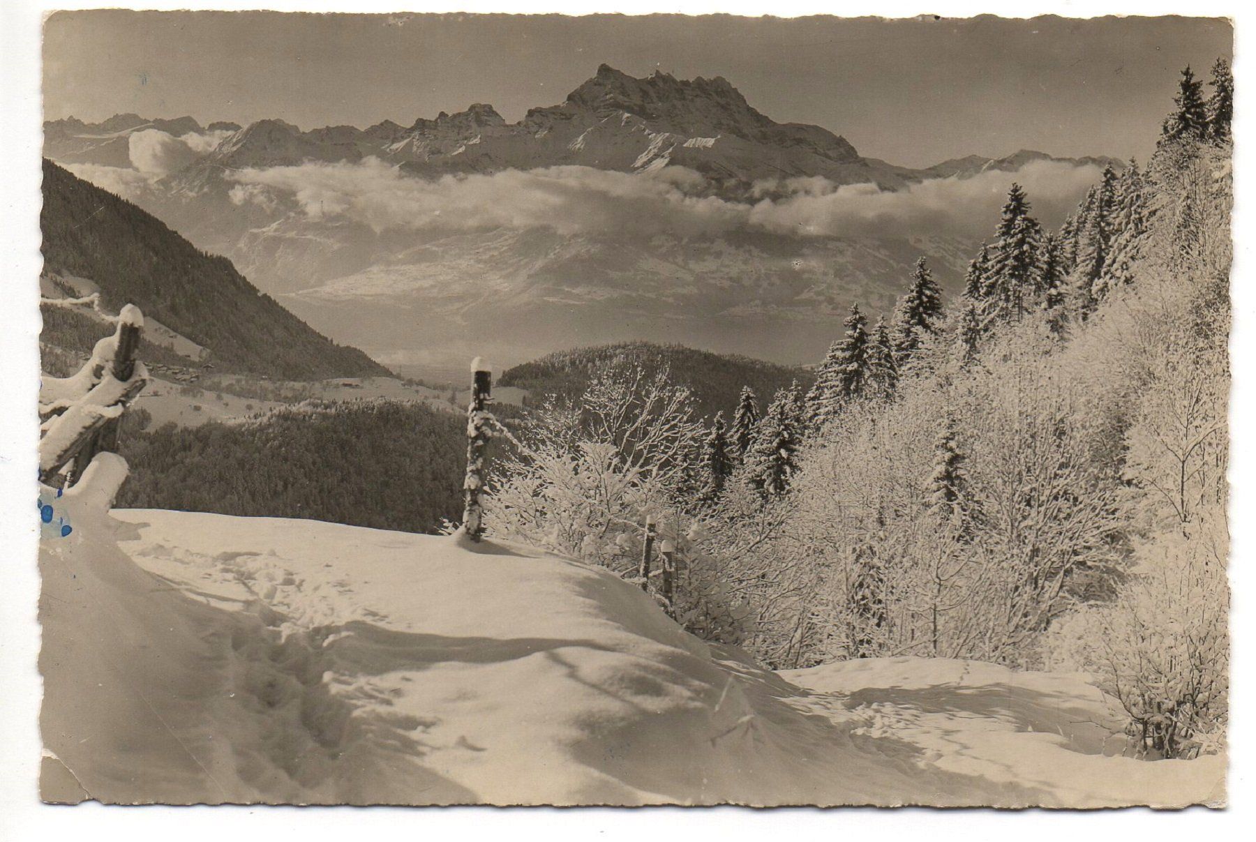 Ansichtskarten: LEYSIN Les Dents du Midi – Gebraucht aus Jona von philajona