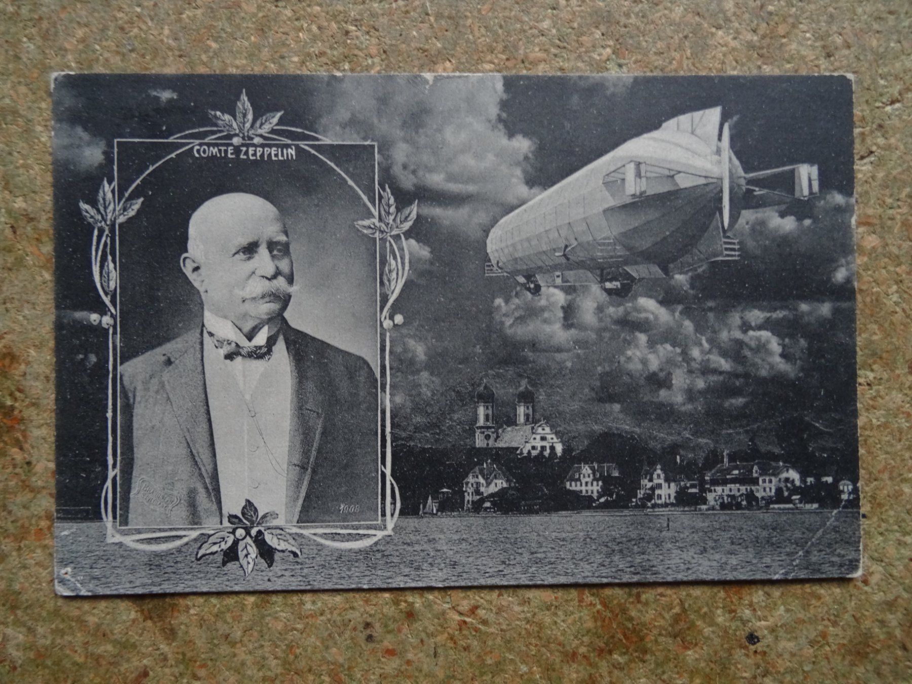 Ansichtskarten: alte Zeppelin-Ansichtskarte gestempelt Vich 16.7.1909 – Gebraucht aus Lupfig von Buerkli20
