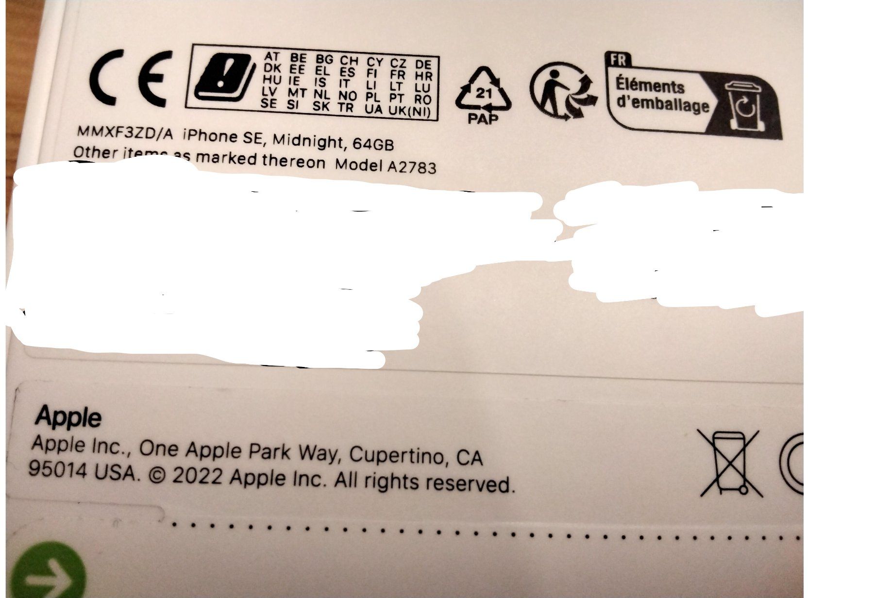 Apple Portables: I Phone SE Midnight 64 GB Model A2783 – D'occasion à Chur par Fein-Geist 3