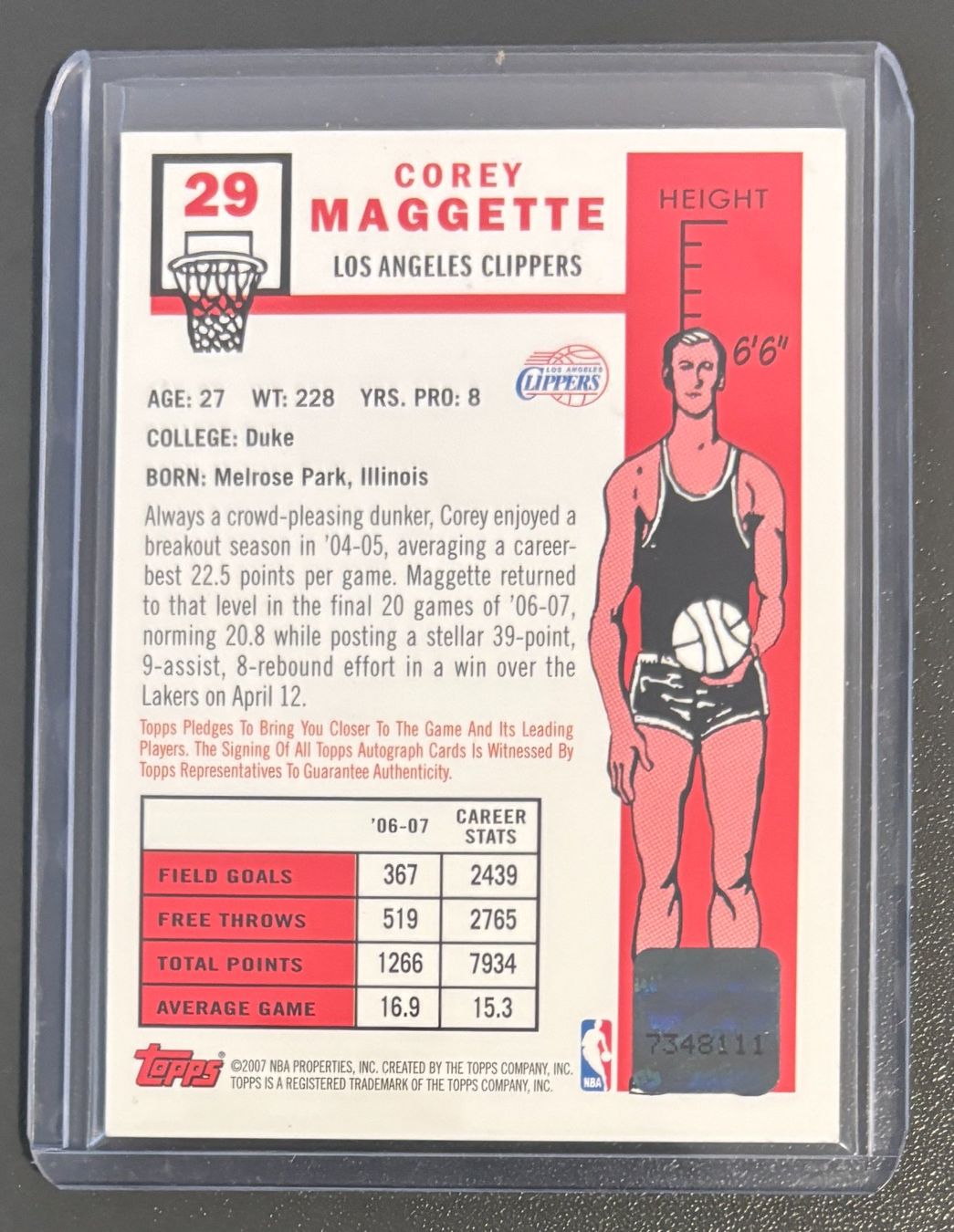 Cartoline: NBA Corey Maggette 2007-08 Topps Auto – Nuovo (secondo la descrizione) da Muri b. Bern venduto da winningloser 1