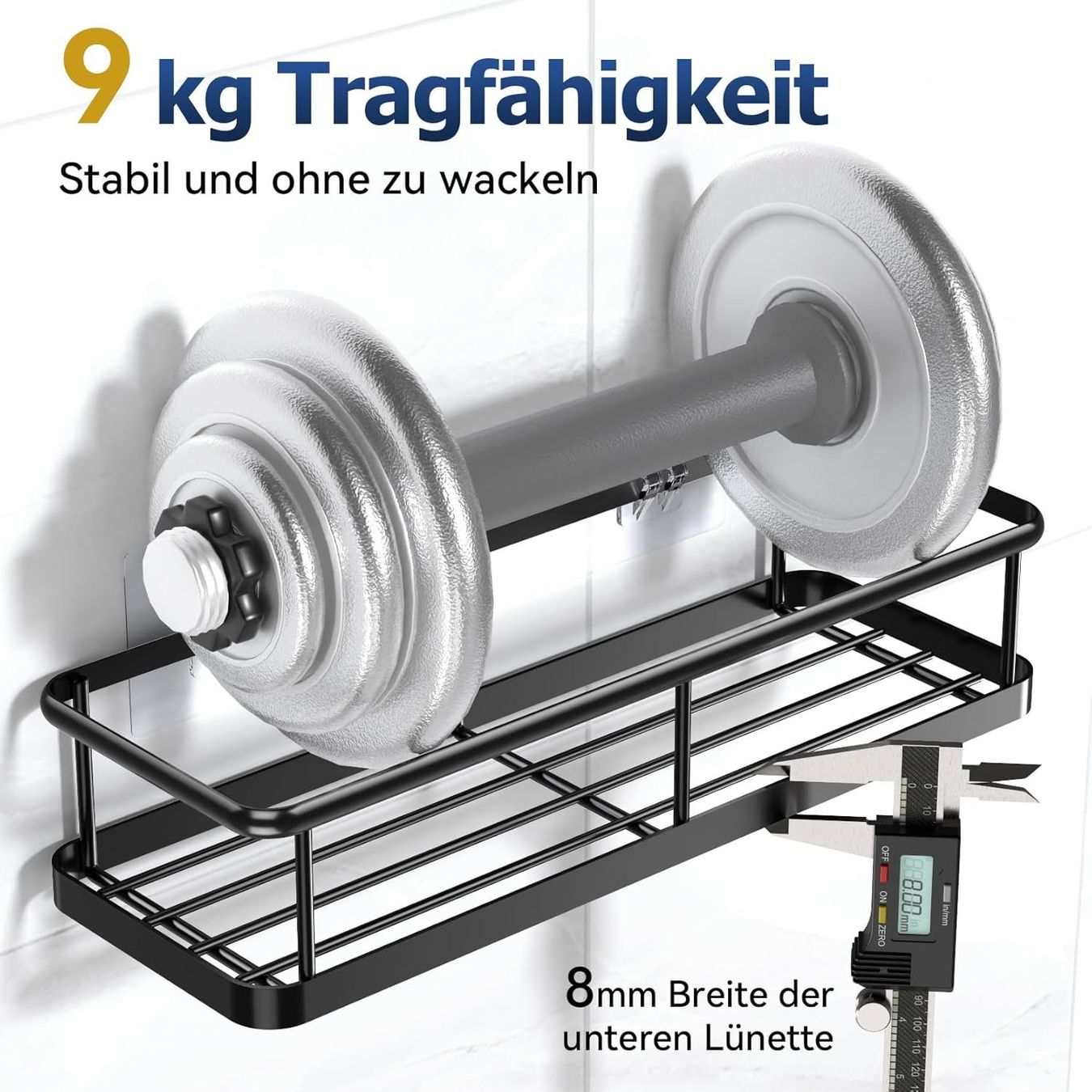 Duschen: Duschablage 2-teilig ohne Bohren rostfrei Duschregal – Neu und originalverpackt aus Schaffhausen von che_p9xl 3