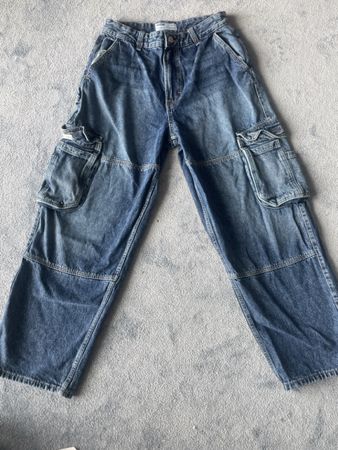 Jeans Cargo blau Grösse 38/M