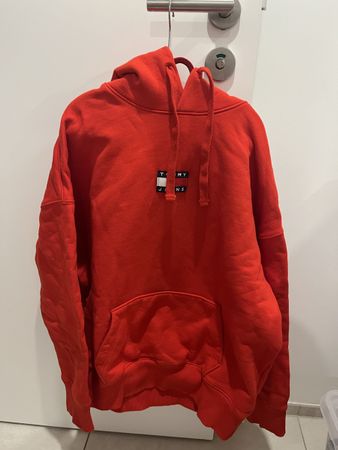 Roter Tommy Jeans Hoodie Gr. XS