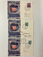 Tag der Briefmarken 1938, 3 vers. Karten, KP 110.--