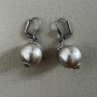 Modeschmuck Ohrringe / Ohrhänger mit Kunstperle 💕