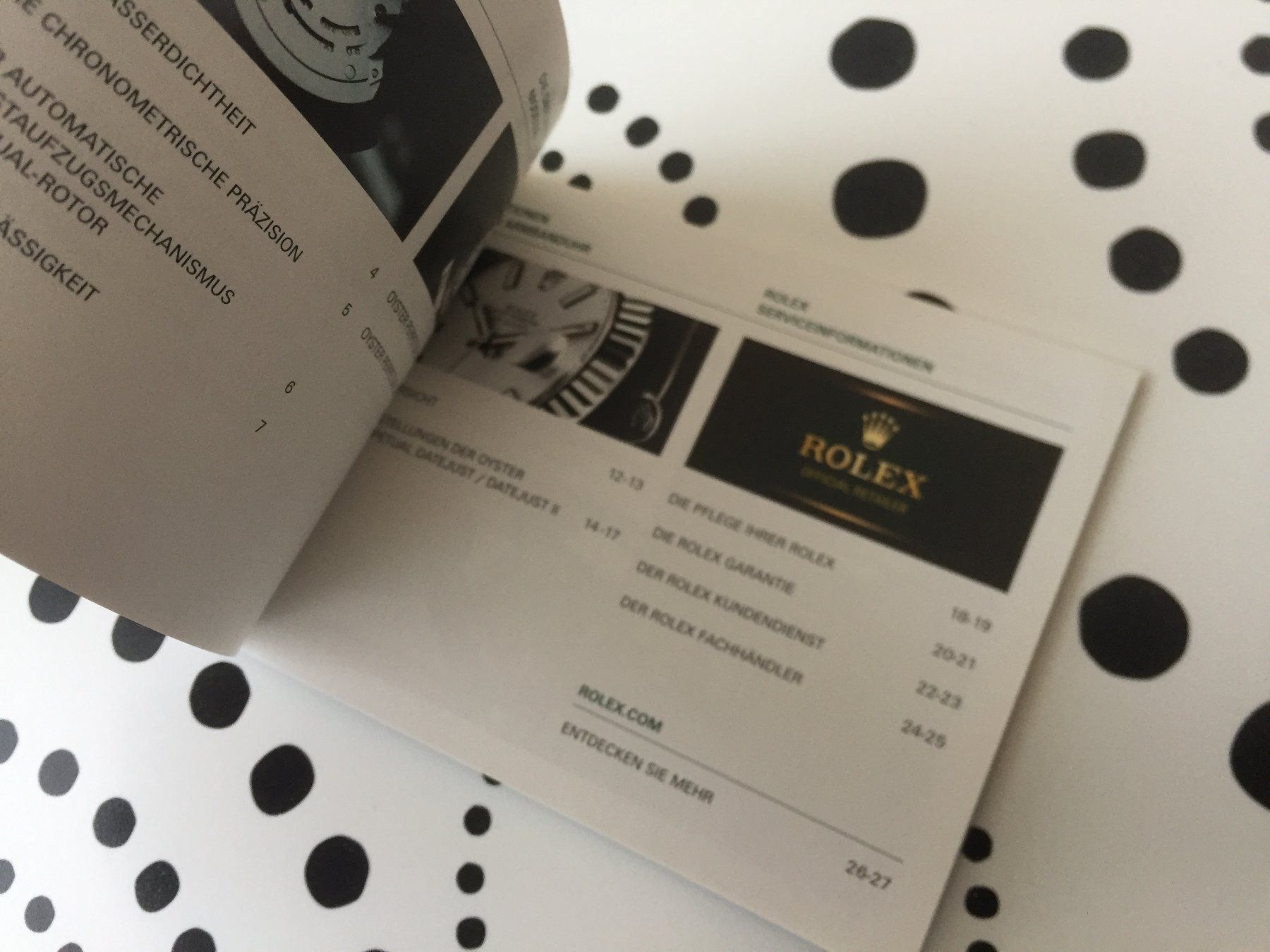 Rolex Documenti: ROLEX - DATEJUST AND DATEJUST II - OPERATING INSTRUCTIONS DE – Usato da Epalinges venduto da dream-watch 1
