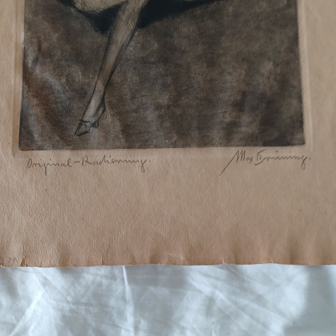 MAX BRÜNING. Original Radierung. Signiert. (Gebraucht) in Zürich für ...
