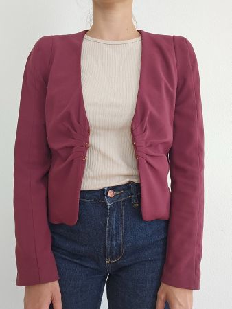 Weinroter Blazer, Grösse 36