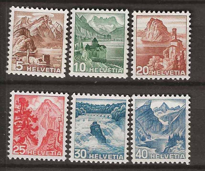 Tutti i francobolli: CH285 - Paysages 1948 ** – Usato da Trélex venduto da Phil_Albert