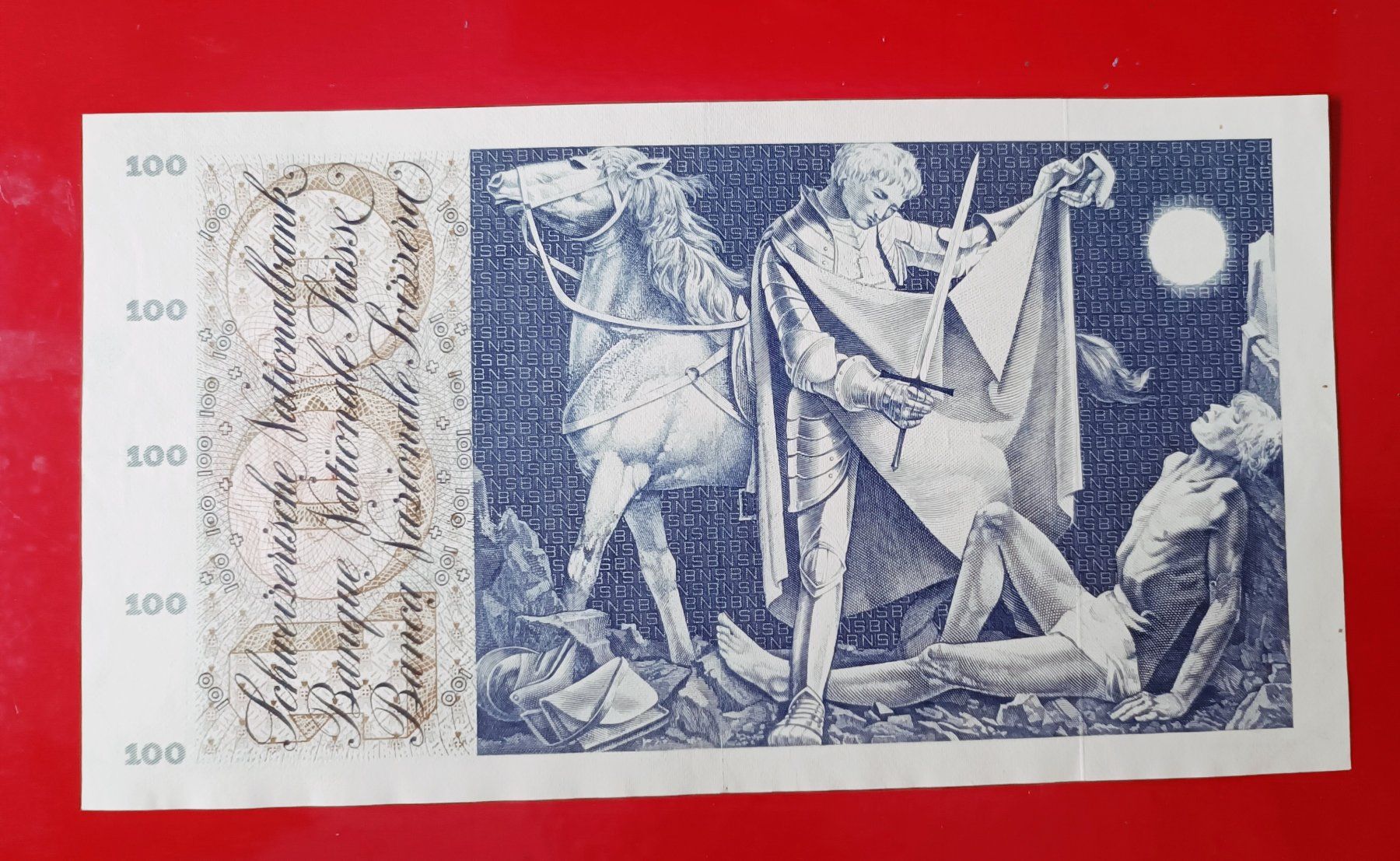 Banknoten: 100 Fr Schweizer Noten wenig gebraucht 10. Febr.1971 – Gebraucht aus Glis von MYS-Wallis2020 5
