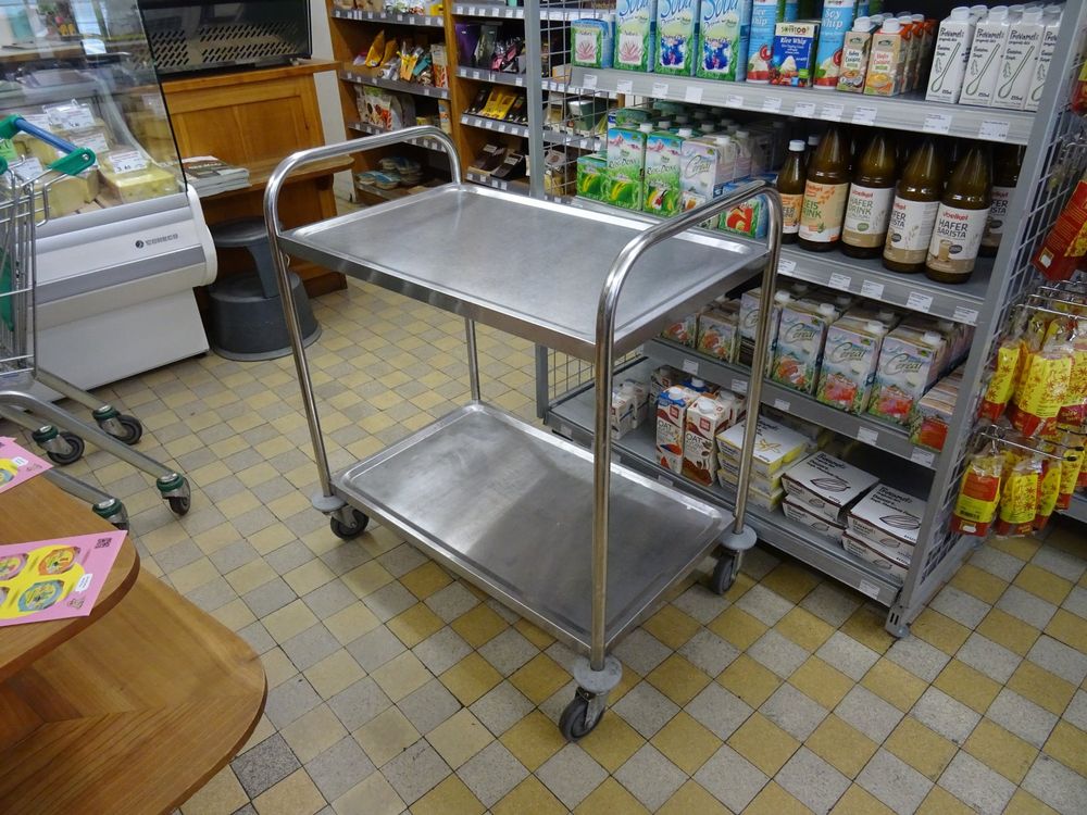 BJTDLLX Friseurwagen Mit Rollen – Höhenverstellbar 70–110 Cm, Alu-Tablett, Schwarz, Für Salon, SPA & Tierhandlung