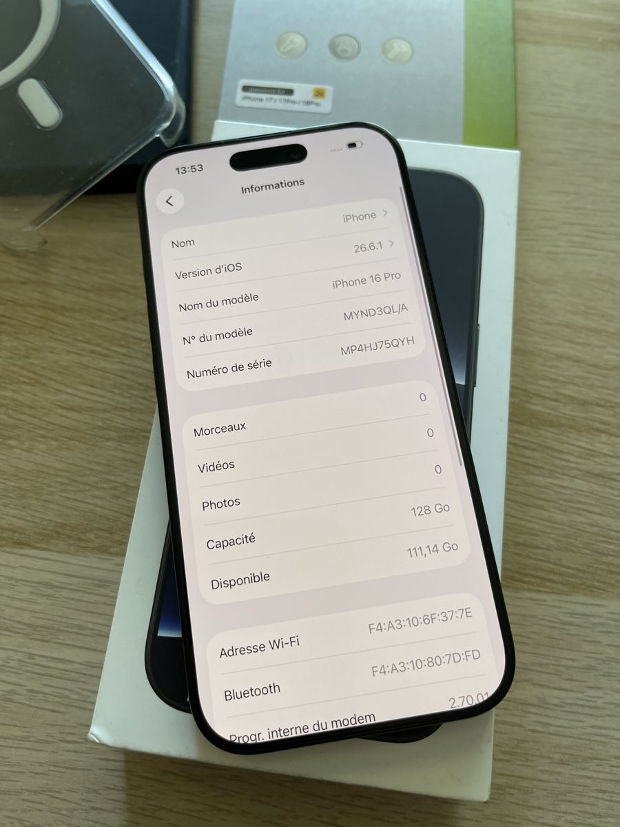 Apple Telefoni cellulari / Smartphones: IPhone 16 pro 128gb 91% – Usato da Biel/Bienne venduto da ham_wf9n 7