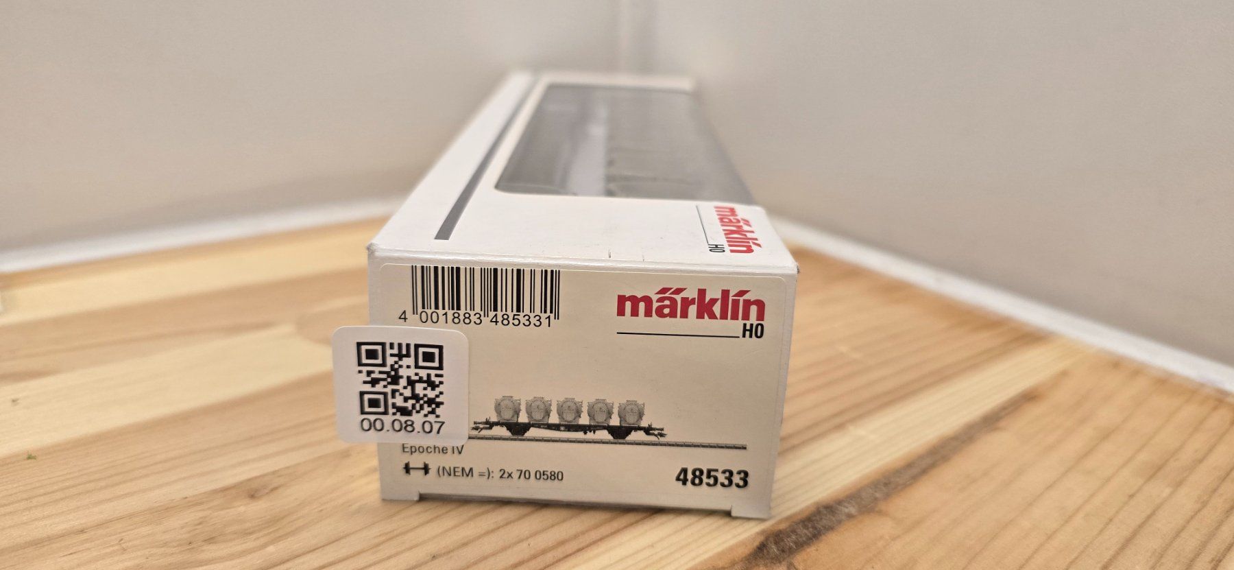 Märklin Modellini di ferrovie: Märklin 48533 Behältertragwagen der DB – Nuovo (secondo la descrizione) da Büsserach venduto da ModellbahnDepot 8
