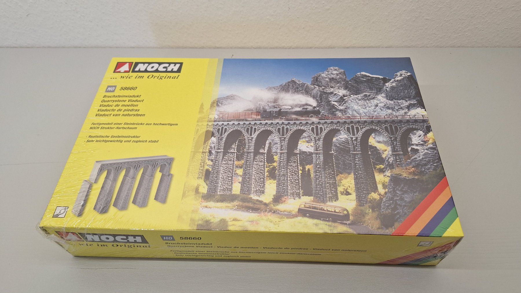 Noch Modellini di ferrovie: Noch 58660 Bruchsteinviadukt – Nuovo e nell'imballaggio originale da Barberêche venduto da rafaman66 1