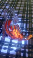 Vintage Glas-Schuh Pantoffel – Murano-Stil – Handarbeit – 