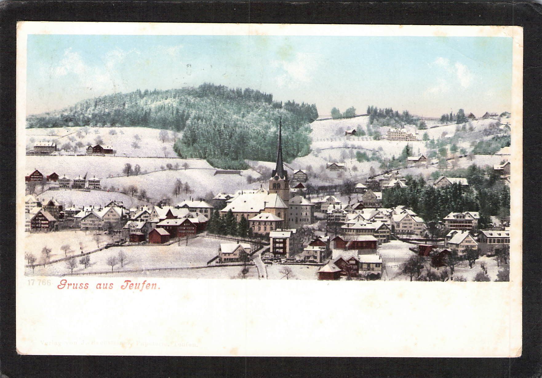 Ansichtskarten: Gruss aus Teufen AR , gel. 1904 – Gebraucht aus Reichenburg von Pipo-67