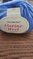 Merino Wolle blau, weich, Restposten
