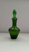Bottiglia decorativa in vetro verde screziato