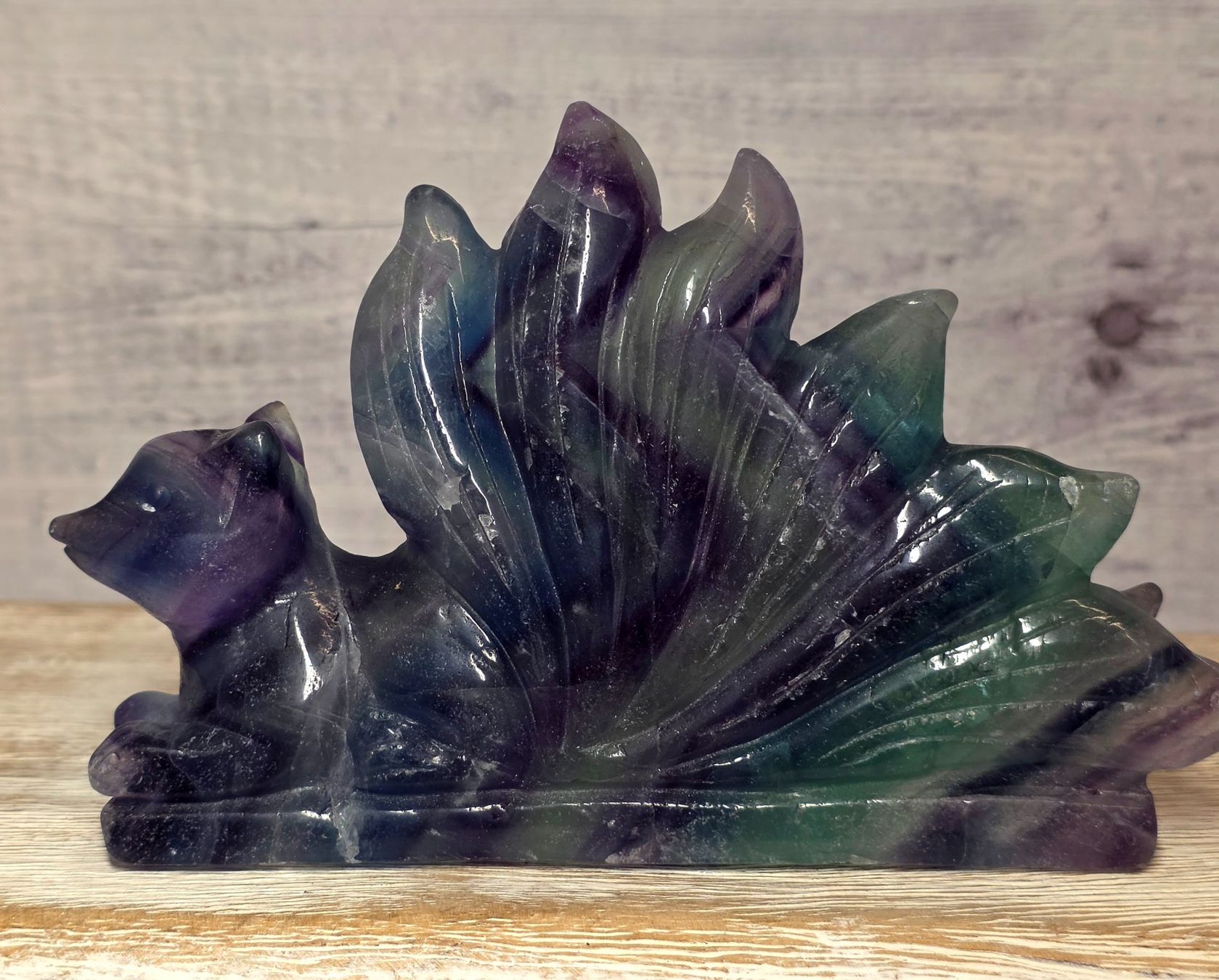 Minerali & Pietre curative: Regenbogen Fluorit Fuchs 565g – Nuovo e nell'imballaggio originale da Matzingen venduto da Shay_Crystalz 3