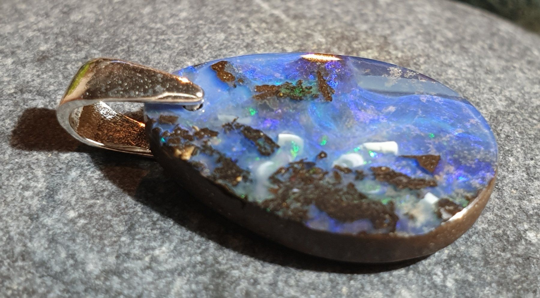 Ciondoli: Anhänger Boulder Opal. – Nuovo (secondo la descrizione) da Niederbüren venduto da Raphael014 5