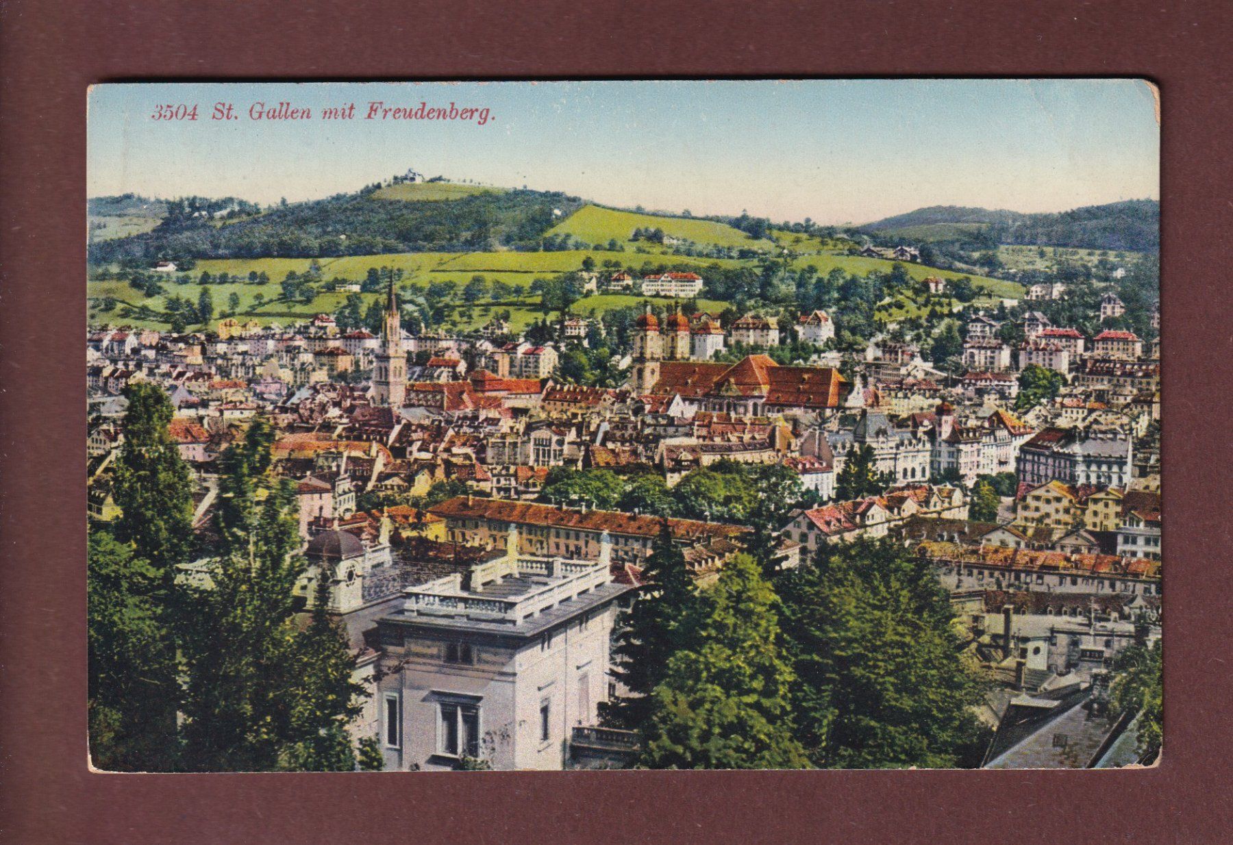 Cartoline postali: ST. GALLEN - Freudenberg - 1931 – Usato da Pully venduto da nicecards-shop