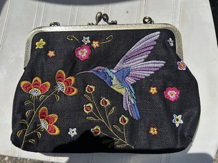 Sac brodé vintage