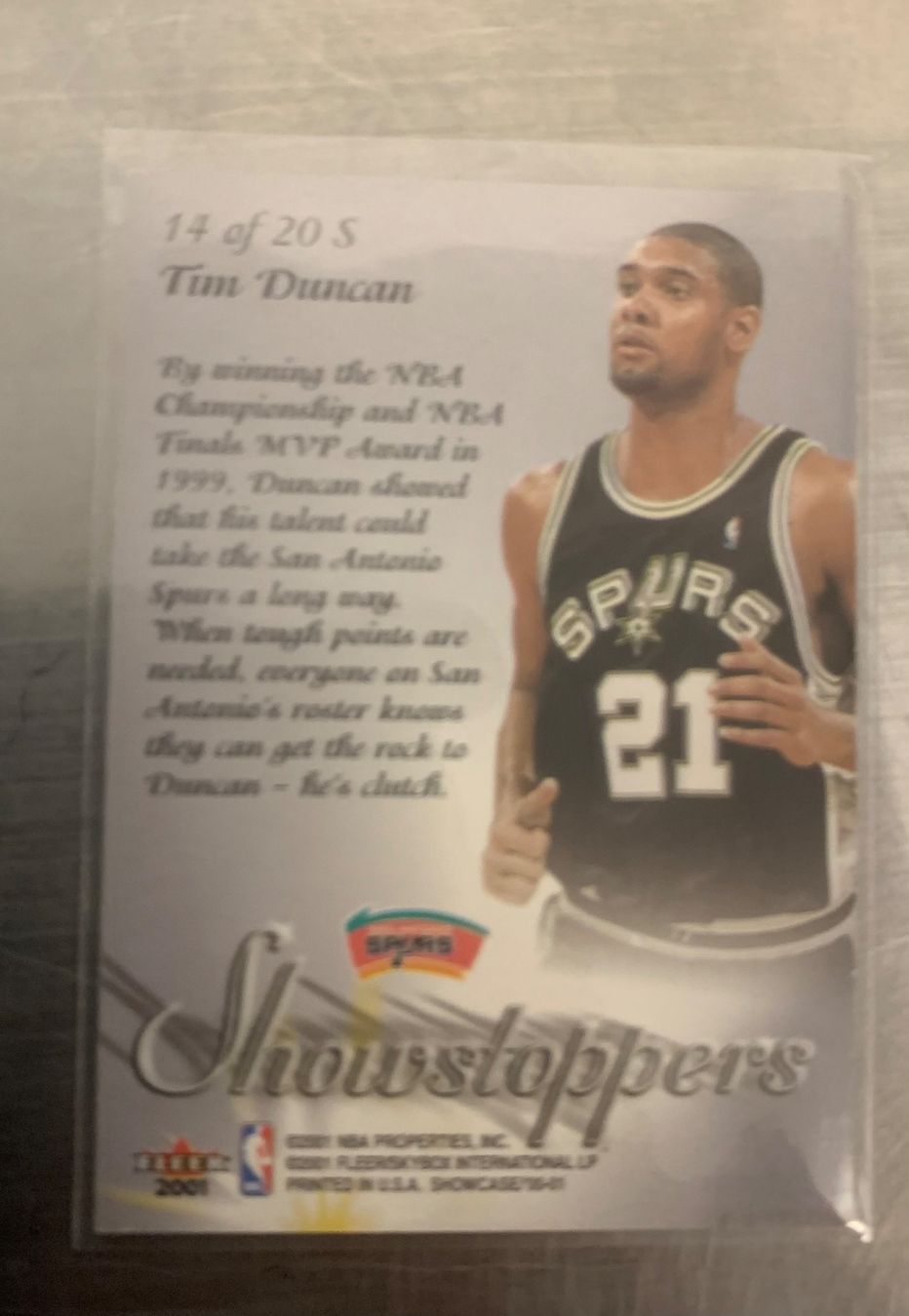 Nba Carte collezionabili: NBA Tim Duncan Showstoppers Card – Nuovo (secondo la descrizione) da Muttenz venduto da joba23 1